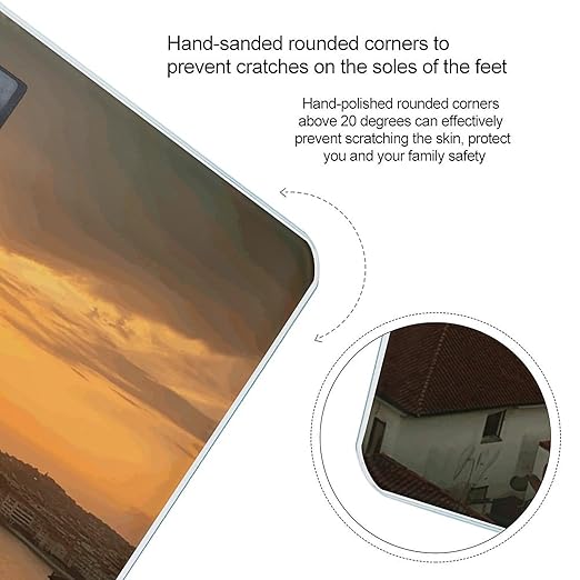 Sunset View Scale for Body Weight Digital Bathroom Scale Accurate Smart Weight Scales with Large Display Weighing Machine High Precision Scales