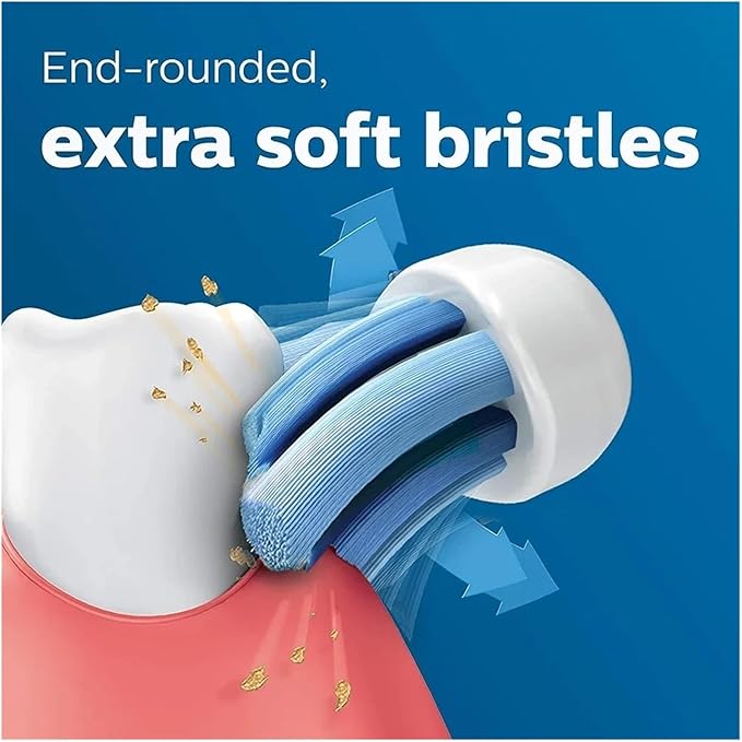 Toothbrush Head AdaptedCompatible for Philips Hx3/6/8/9 Series Brush Heads Soft Nozzles(4pcs Bluegreen)