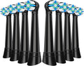 8 Pcs IO Replacement Heads Compatible with Oral B IO 2/3/4/5/6/7/8/9/10/Deep Clean Series Electric Toothbrushes Medium Softness Brush Heads Compatible with Oral B iO (Black)