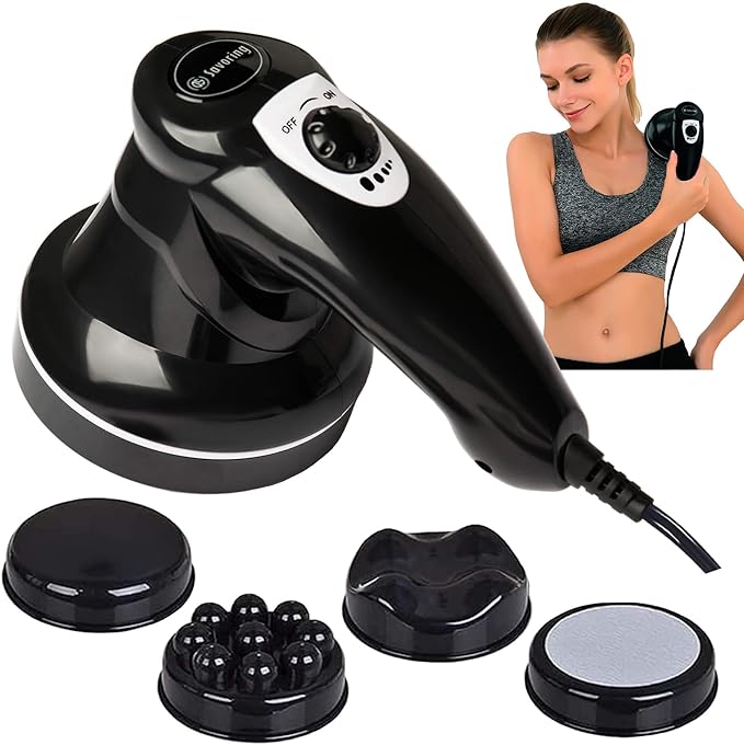 Body Sculpting Machine for Women - 6-Speed Cellulite Massage &amp Lymphatic Drainage Device with Lipo Roller Handheld Home Use for Belly Fat Stomach Thighs &amp Buttocks Sculpting