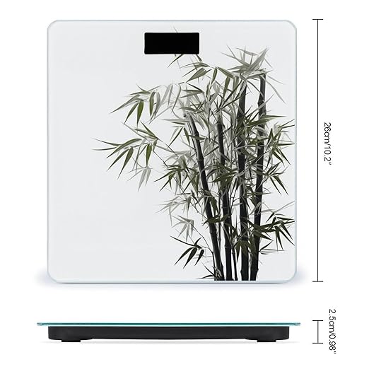 Digital Bathroom Scale for Body Weight Scale with Bright LCD Display High Accuracy Step-On Technology Auto On/Off Asian Digital Scales 400 Lbs /180kg