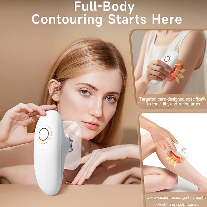 Body Sculpting Machine – 3-in-1 Cellulite Massage Tool for Arms Thighs and Belly – Portable and Easy to Use at Home