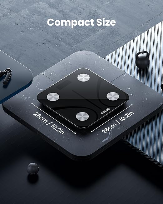 RENPHO Bluetooth Body Fat Scale Digital Weight Scale Bathroom Smart Body Composition Analyzer Wireless BMI Compact Scale Health Monitor with Smartphone APP 396 lbs