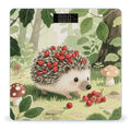Berry - Collecting Hedgehog Bathroom Scale for Body Weight Bathroom Digital Electronic Weighing Scale with Back Lit LED Display Sturdy Tempered Glass Weight Watchers Scales 400lb