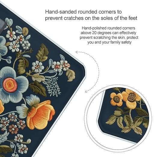 Flowers of Different Sizes Scale for Body Weight Digital Bathroom Scale Accurate Smart Weight Scales with Large Display Weighing Machine High Precision Scales