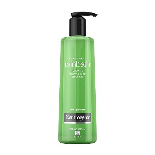 Neutrogena Rainbath Renewing Shower And Bath Gel Moisturizing Body Wash and Shaving Gel with Clean Rinsing Lather Pear &amp Green Tea Scent 16 fl. oz