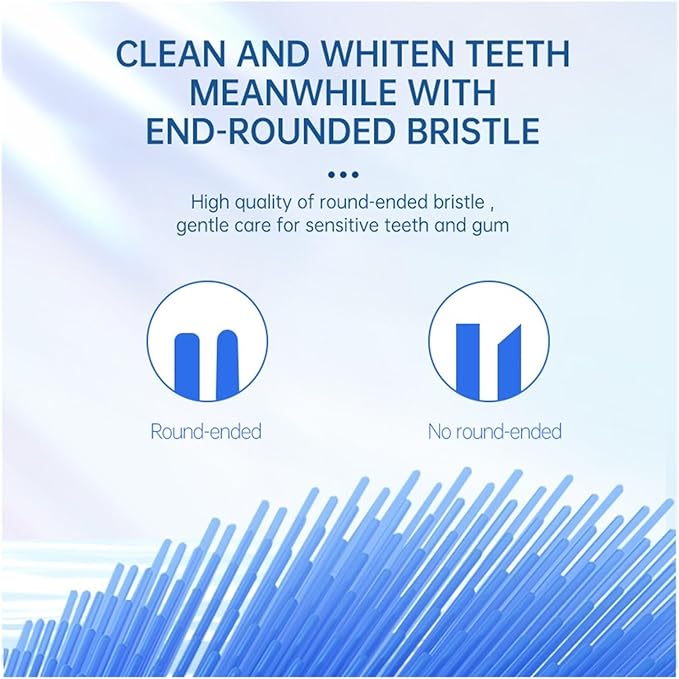 NB-1 Replacement Toothbrush Heads Soft Sristle Brush Head for Sonic Electric Teethbrush(Black Standard 8)