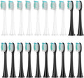 Replacement Brush Heads Compatible for HX3/HX6/HX9 Series Electric Toothbrush HX6064(8 White 12 Black)