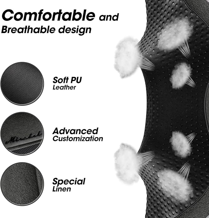 Mirakel Shiatsu Neck &amp Back Massager with Heat - Deep Tissue Neck Back &amp Shoulder Pain Relief - Ergonomic Design Shoulder Massager Electric Kneading Whole Body Massage Pillow Gifts for Women
