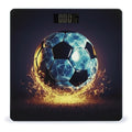 Cool Soccer Ball Bathroom Scale Large LCD Backlight Display Digital Scale Rounded Corners Body Scales Automatic Power On/Off Bathroom Scales for Home Bedrooms