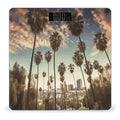 Los Angeles Palm Trees Weight Scale for Body Weight Digital Bathroom Scale High Capacity Accurate Digital Weighing Scales and Easy-to-Read on Backlit LCD Display Scales