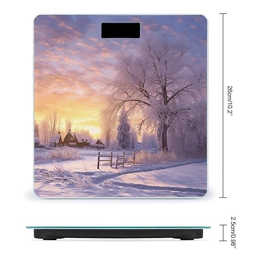 Winter Smart Scale for Body Weight Accurate Bathroom Scale with LED Display Digital Weight Scales Weighing Machine High Precision Scales for Bath Home