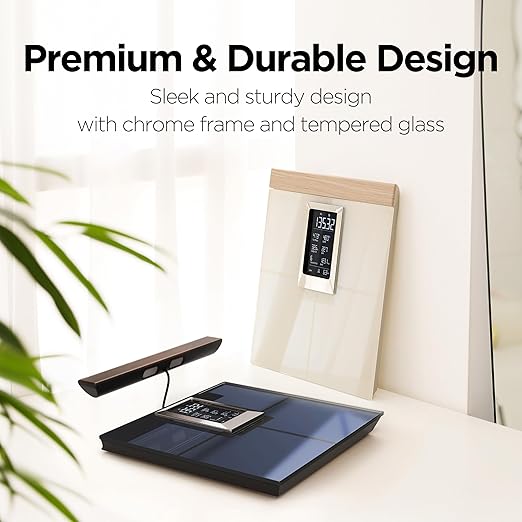 mooas Smart Hand Bar LCD Built-in Body Composition inbody Scale Health app Integration Measures 21 Body Index Data High Precision Measurement LCD Display Diet Health Management