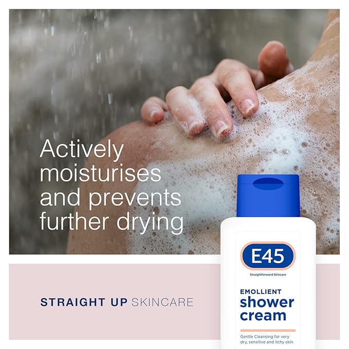 E45 shower cream 200ml (Pack of 2)