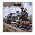 Steam Locomotive Train Bathroom Scale Rounded Smart Scale for Body Weight Automatic Power On/Off Weight Scales Accurate Bathroom Digital Scales for Pet Home Bedroom Kitchen