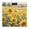 Sunflower Weight Scale Large Digital Bathroom Scales with Bright LED Display Non Slip Digital Scale and Step On Fashion Weighing Machine for Body
