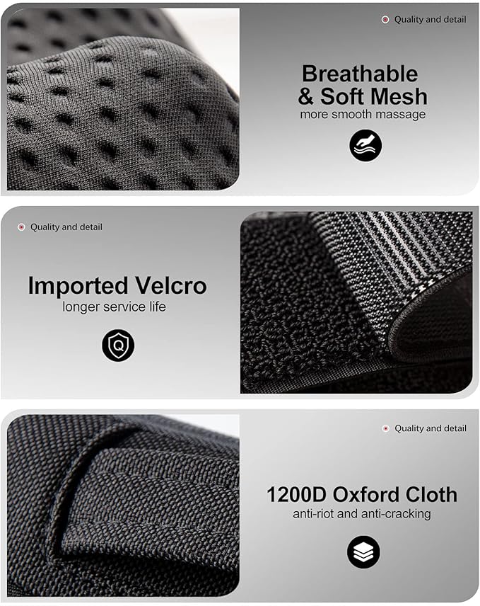 VIKTOR JURGEN Back Massager Neck Massager with Heat Massage Pillow Gifts for Mothers Day &amp Fathers Day Electric Shiatsu Shoulder Massager Deep Kneading Massager for Back Pain Neck Pain