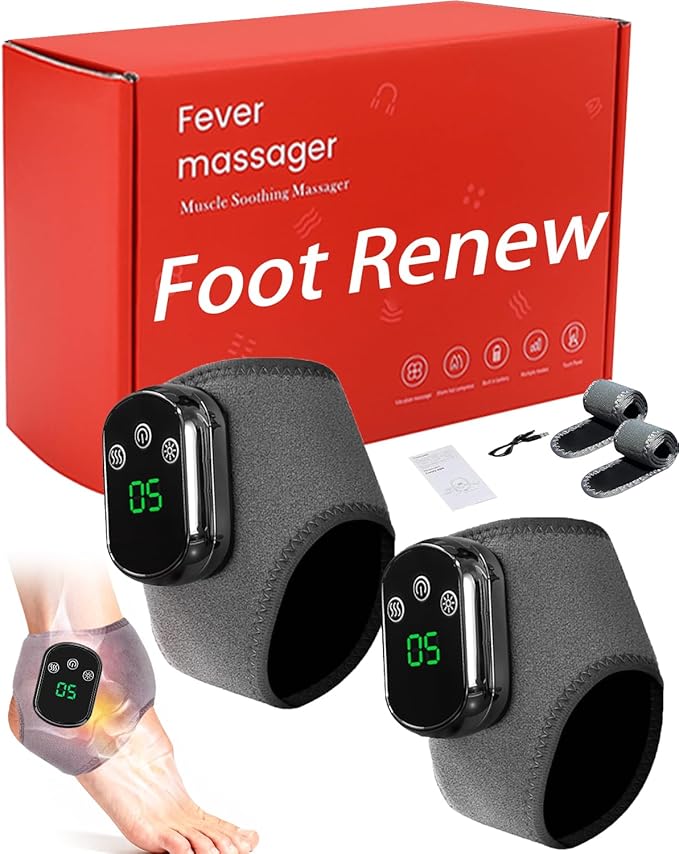 3 in 1 Massager 3 in 1 Neuropathy Foot Massage with 3 Vibration Mode 5 Heat Leavel 3 in 1 Massager One-Click Operation Wireless Lengthened(2pcs)