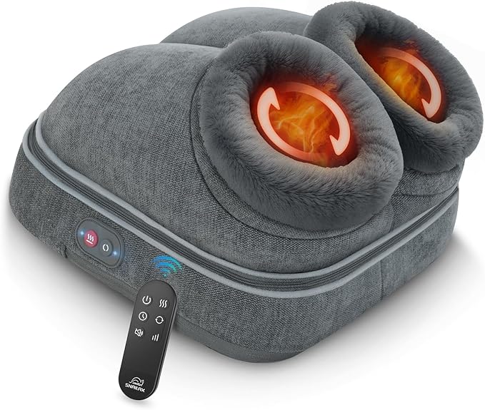 Snailax Shiatsu Foot Massager with Heat Back Massager for Back Pain Deep Tissue