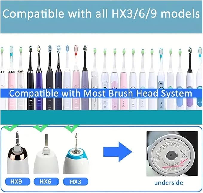 24-32pcs Electric Toothbrush Replacement Heads Compatible for Brush Click-on Handles(32pcs)