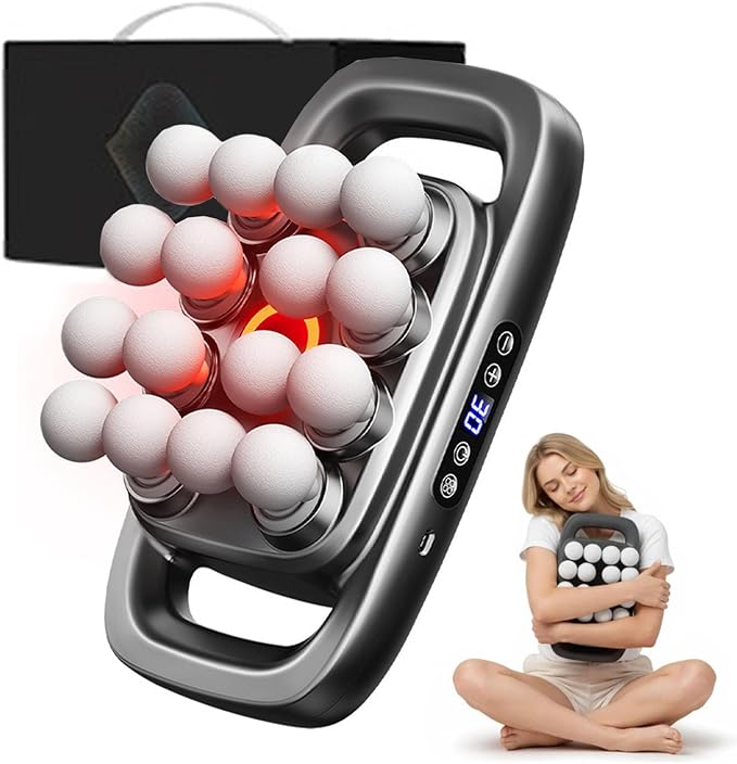 16 Ball Massager 16 Head Massage Gun Deep Tissue in 5 Minutes 3 Modes &amp 30 Intensities Ultra-Quiet Masajeador de Espalda y Cuello for Shoulder Back Waist