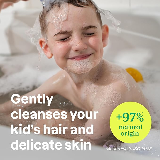 ATTITUDE Shampoo and Body Wash for Kids EWG Verified Hair and Body Cleanser Dermatologically Tested Soap Plant and Mineral Based Bath Products Vegan Mango 16 Fl Oz (Pack of 6)