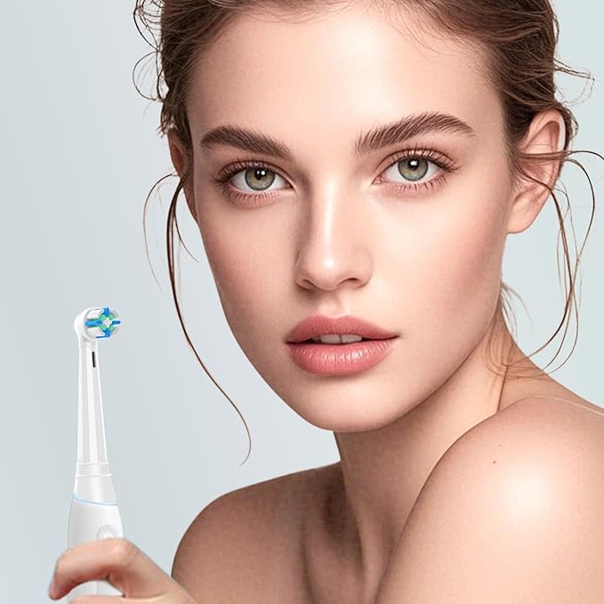 12 Pcs IO Replacement Heads Compatible with Oral B IO 2/3/4/5/6/7/8/9/10/Deep Clean Series Electric Toothbrushes Medium Softness Brush Heads Compatible with Oral B iO (White)
