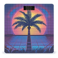 Palm Tree Sun and Grid Scale for Body Weight Digital Bathroom Scale Accurate Smart Weight Scales with Large Display Weighing Machine High Precision Scales