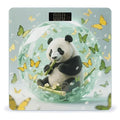 Green Crystal Storm Panda Weight Scale Cute Bathroom Scale for Body Highly Accurate Digital Weighing Machine for People Compact LCD Display Scales with Sturdy Toughened Glass Scales