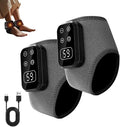 2PC Foot Advanced Renew Triple Method Massager 3-in-1 Heated Foot &amp Ankle Wrap Triple Technology Foot Massager Ankle 3-Speed &amp 5-Temperature Portable Foots Renew Massager for Home Travel U