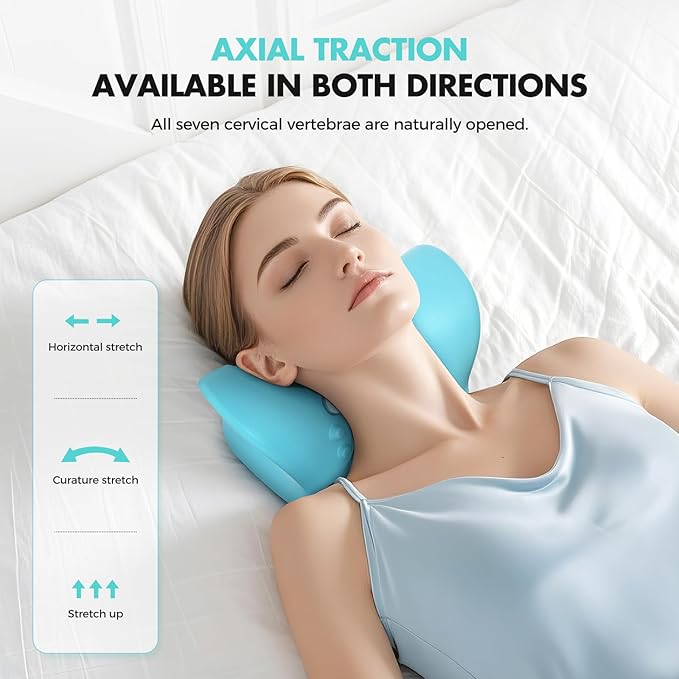 Smedz Neck Massager 2026 New Upgrade 3 in 1 Portable Massager with Heat &ampComfortable Stretching–Adjustable Intensity for Neck &amp Shoulder Relaxation at Home Office