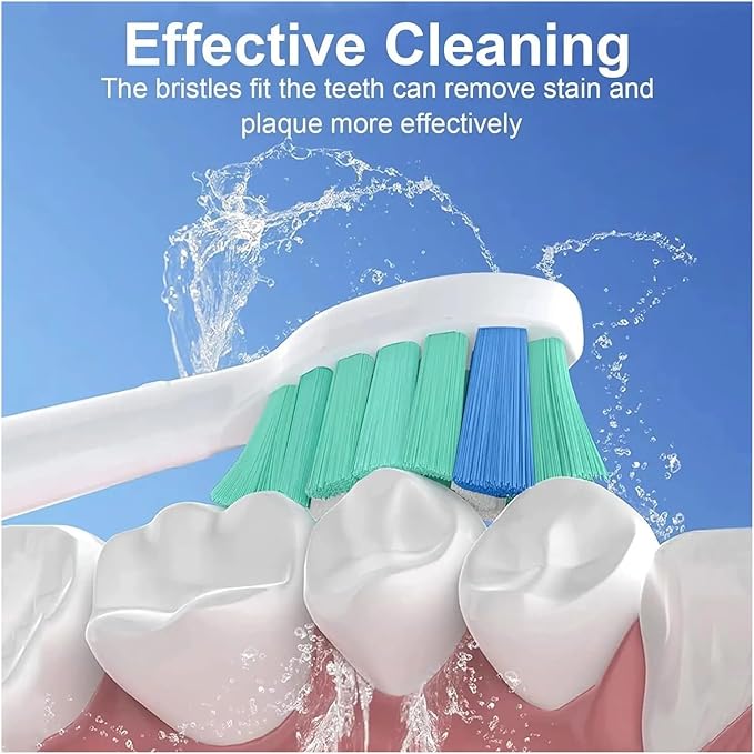 4-16pcs Toothbrush Replacement Heads Compatible with PH Replacement Heads Electric Brush Head for 4100 5100 6100 9023(8 Green 8 Blue)