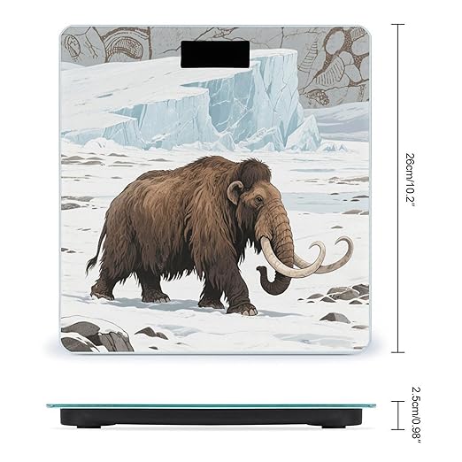 Mammoth Bathroom Scale for Body Weight LCD Display Digital Bathroom Scale Tempered Glass Bathroom Weight Scales Fashion Smart Scales for Home Bedroom 400 Lb