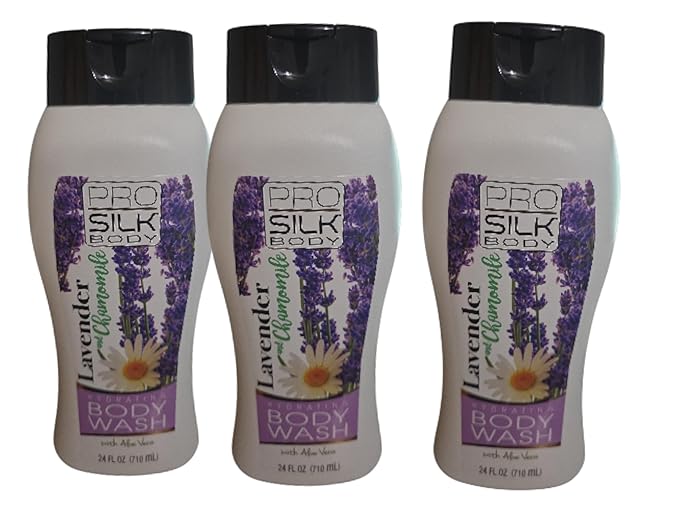 pro silk body lavender chamomile hydrating body wash