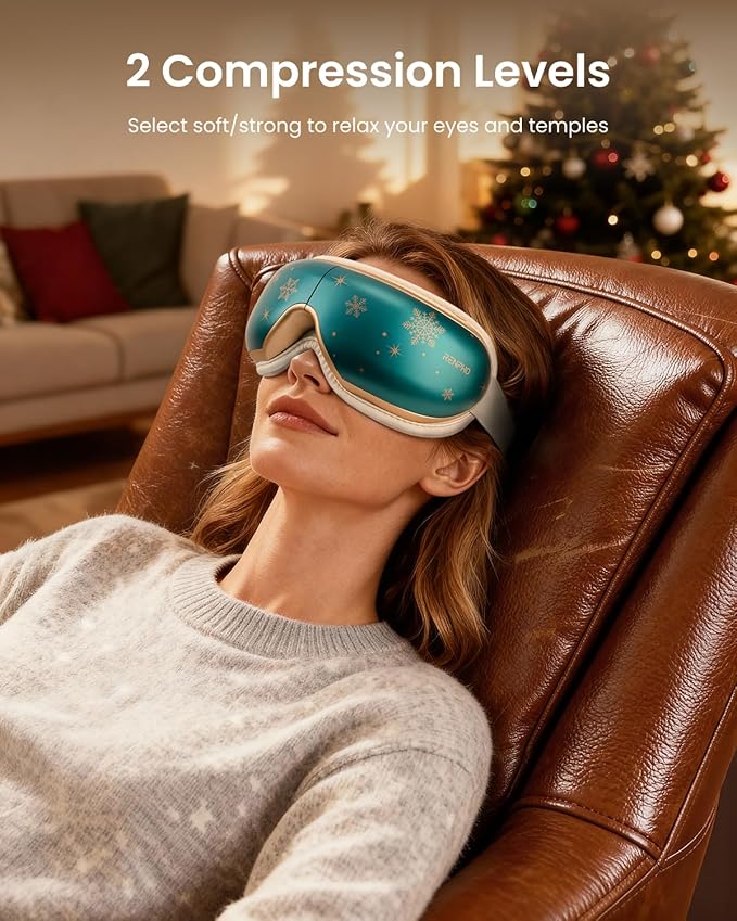 RENPHO Eye Massager with Heat Mothers Day Birthday Gifts for Mom Women Men Her Eye Mask for MigraineSleep Mask for Dry Eyes Relax Reduce Strain for Men Dad Eyeris 1