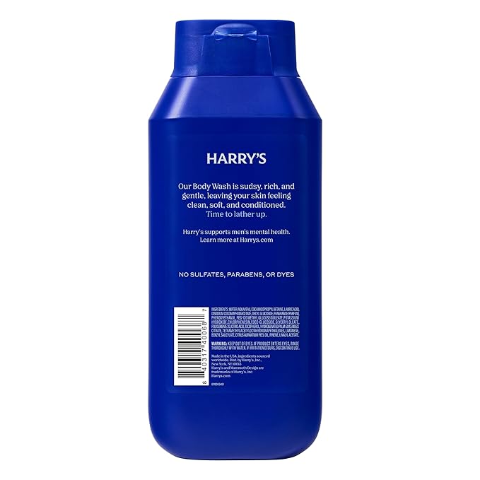 Harry's Men's Body Wash Shower Gel - Stone 16 Fl Oz (Pack of 3)