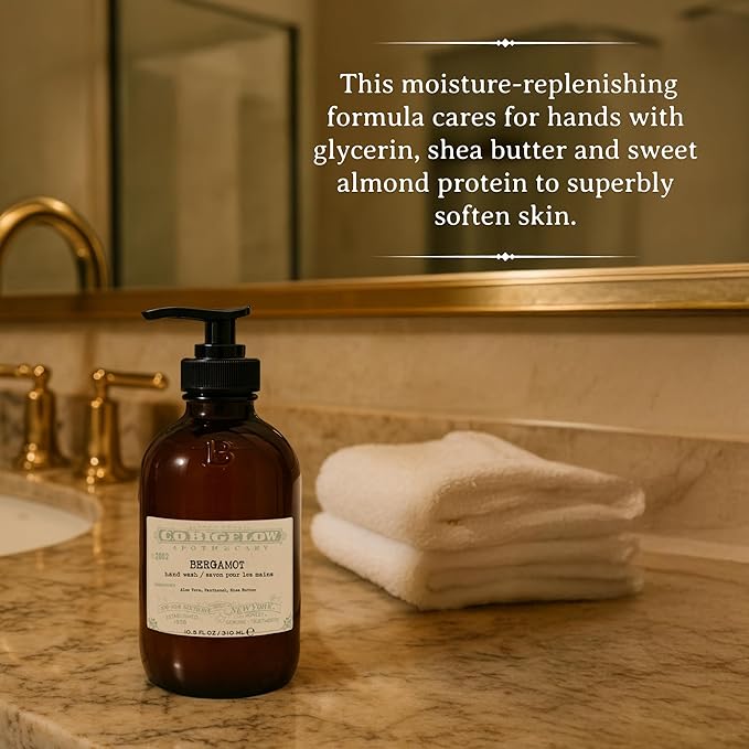 C.O. Bigelow Bergamot Hand Wash Iconic Collection Liquid Hand Soap with Shea Butter Glycerin Aloe Vera 10.5 Fl Oz
