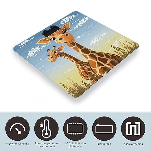 Giraffe Smart Scale for Body Weight Accurate Bathroom Scale with LED Display Digital Weight Scales Weighing Machine High Precision Scales for Bath Home