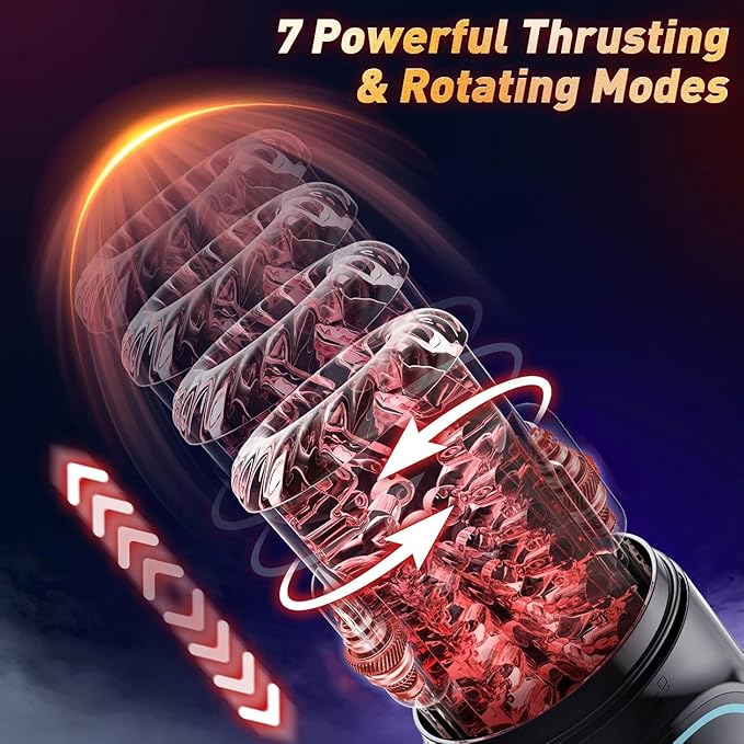 Upgraded Blowjobob Machine for Man 7 Thrusting &amp Rotating 7 Modes Sucking with Massager Automatic Mastusbafor Male Masterburbatar Hands Free Automatic Tight Sleeve Hoodies XZN801
