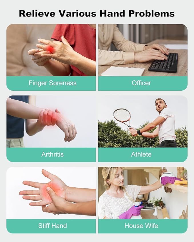 Snailax Hand Massager with Heat and Compression Hand Massager for Arthritis and Carpal Tunnel Relief Rechargeable Finger Wrist Massager for Pain Relief