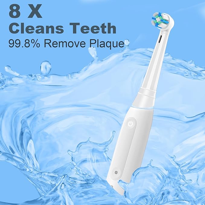 Brush Heads Compatible with Oral B IO 2/3/4/5/6/7/8/9/10/Deep Clean Series Electric Toothbrush IO Toothbrush Heads (12 Black/White)