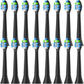 4-16Pack Replacement Toothbrush Heads Compatible for Philips Sonicare Electric Tooth Brush Refill(16pcs Black)