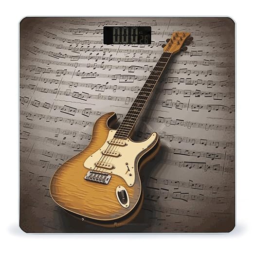 Note Guitar Bathroom ScaleHighly Accurate Digital Weighing Machine for People Bright LED Display Weight Scale for The Aldult Home Use