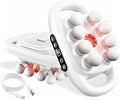 Deep Tissue Percussion Massager Electric Massage Tools with 9 Styles &amp Levels 106lbs / 48kg Powerful Strike for Back Shoulder Legs Feet Muscle Pain ReliefWhite8 Heads