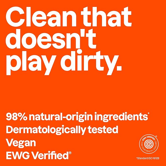 ATTITUDE Shower Gel Body Wash for Men 98% Natural Origin Ingredients Paraben &amp Phthalate Free EWG Verified Cleanses Without Drying Patchouli &amp Bourbon 14 Fl Oz (Pack of 3)