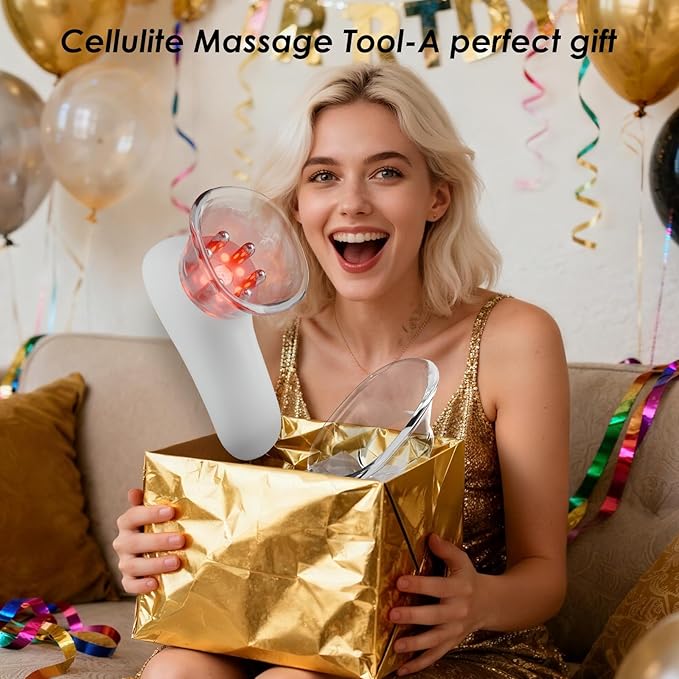 AAQ 4-in-1 Body Sculpting Machine - Professional Cellulite Massage Tool with Lymphatic Drainage &amp Skin Tightening Body Sculptor for Back Abdomen Waist Arms Legs and Buttocks-White