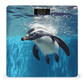 Swimming Penguin Scale with LCD Easy-to-Read Anti-Slip Weight Digital Bathroom Scale Precision Weighing Scales Sturdy Tempered Glass Body Weight Scales for Daily Use