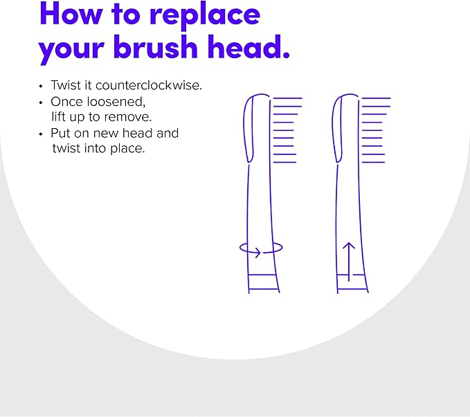 SmileDirectClub Electric Toothbrush Brush Head and Battery Refill