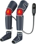 SLOTHMORE Leg Massager for Circulation and Pain Relief Air Compression Foot Massager with 3 Heat Levels 4 Modes 4-in-1 Foot Calf Knee &amp Thigh Knee Heating Therapy Gift for Mom Dad