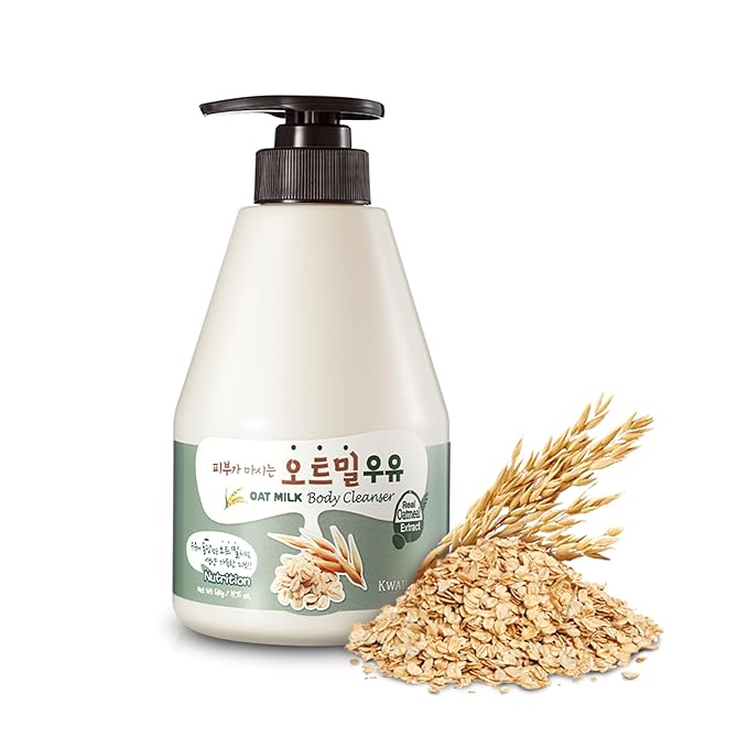WELCOS Kwailnara Oat &amp Coffee Milk Body Wash Set – Soothing &amp Revitalizing Korean Skincare Duo with Oat Milk &amp Coffee Extract 560g / 19.75oz Each